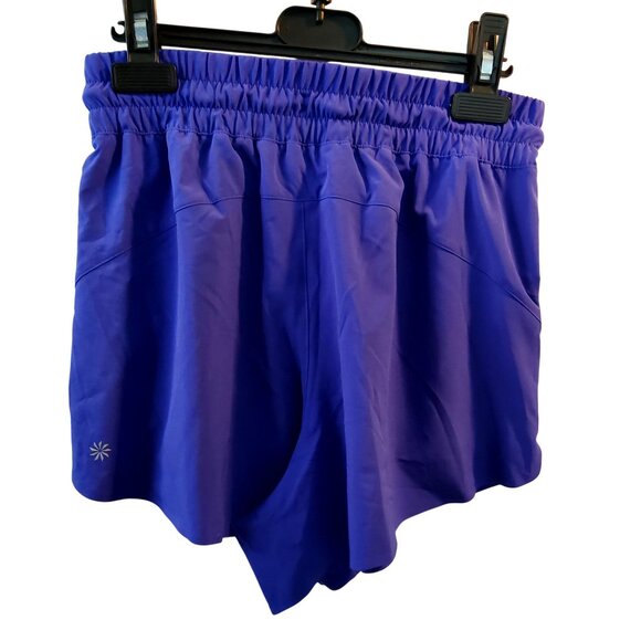 Athleta Womens Two Side Pockets For Convenience X-Small Blue Athletic Shorts - Picture 2 of 8